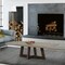 Armen Living Elodie Gray Concrete and Dark Gray Oak Rectangle Coffee Table LCELCOCCGR - alternate 4